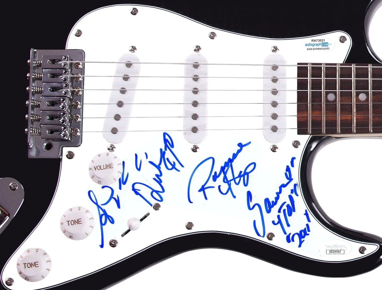 The Four Tops Signed Autographed Guitar ACOA, image 3