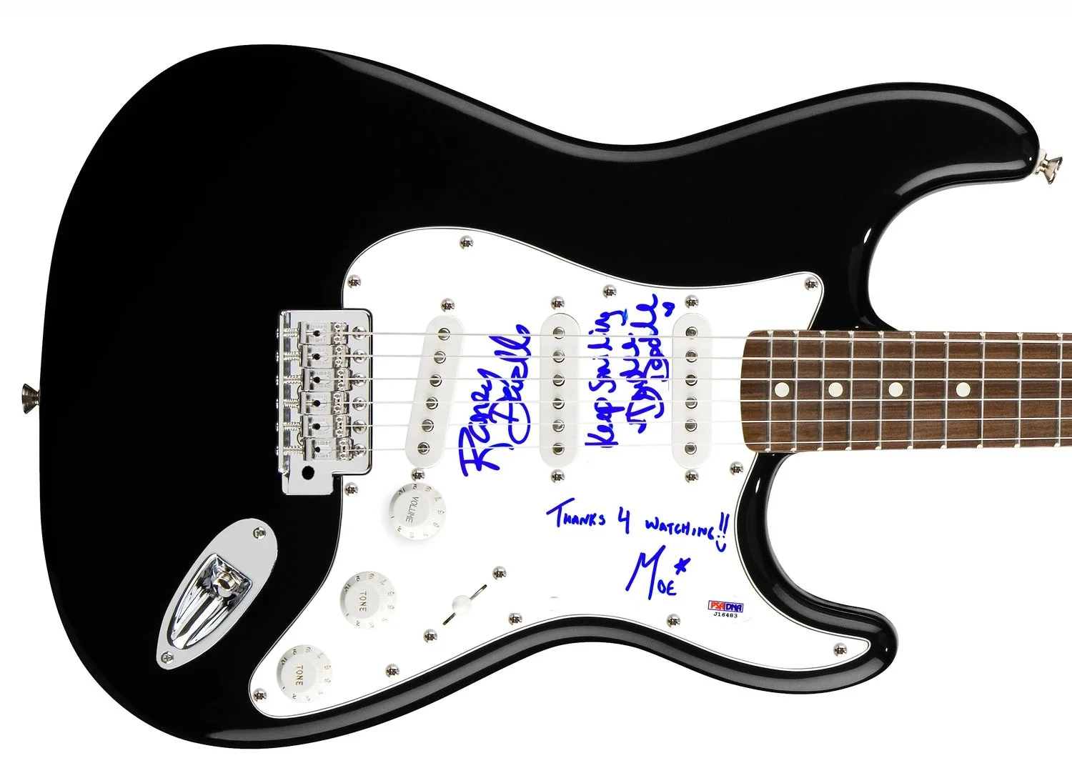 The Doodlebops Signed X3 Autographed Guitar PSA, image 2