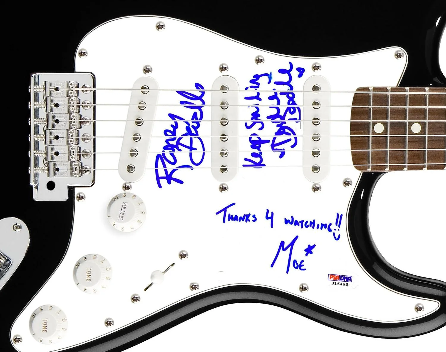 The Doodlebops Signed X3 Autographed Guitar PSA, image 3