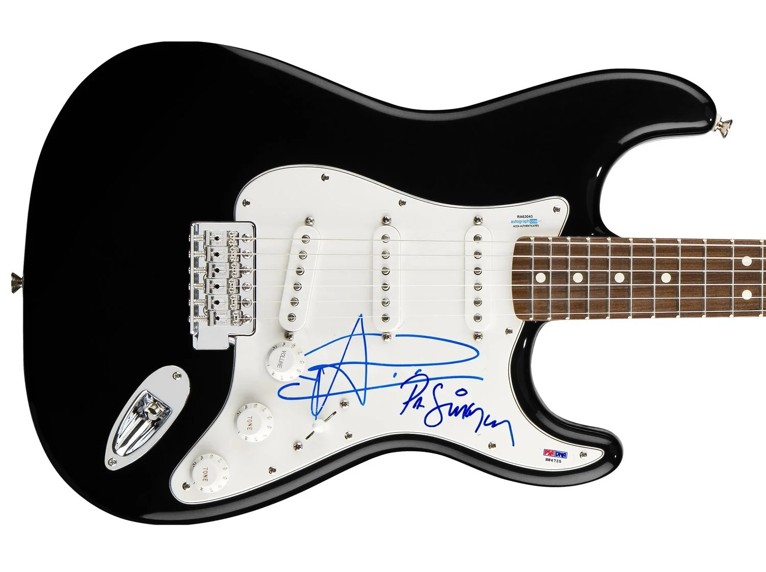 The Good, The Bad and The Queen Signed Autographed Guitar ACOA, изображение 2