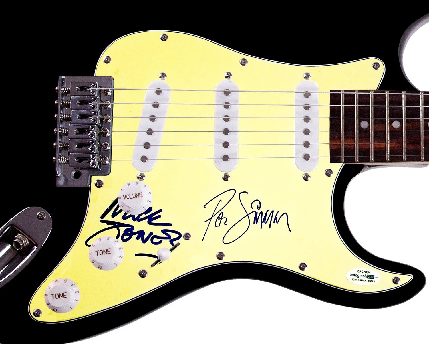The Clash Signed X2 Autographed Guitar Mick Jones ACOA JSA, image 2