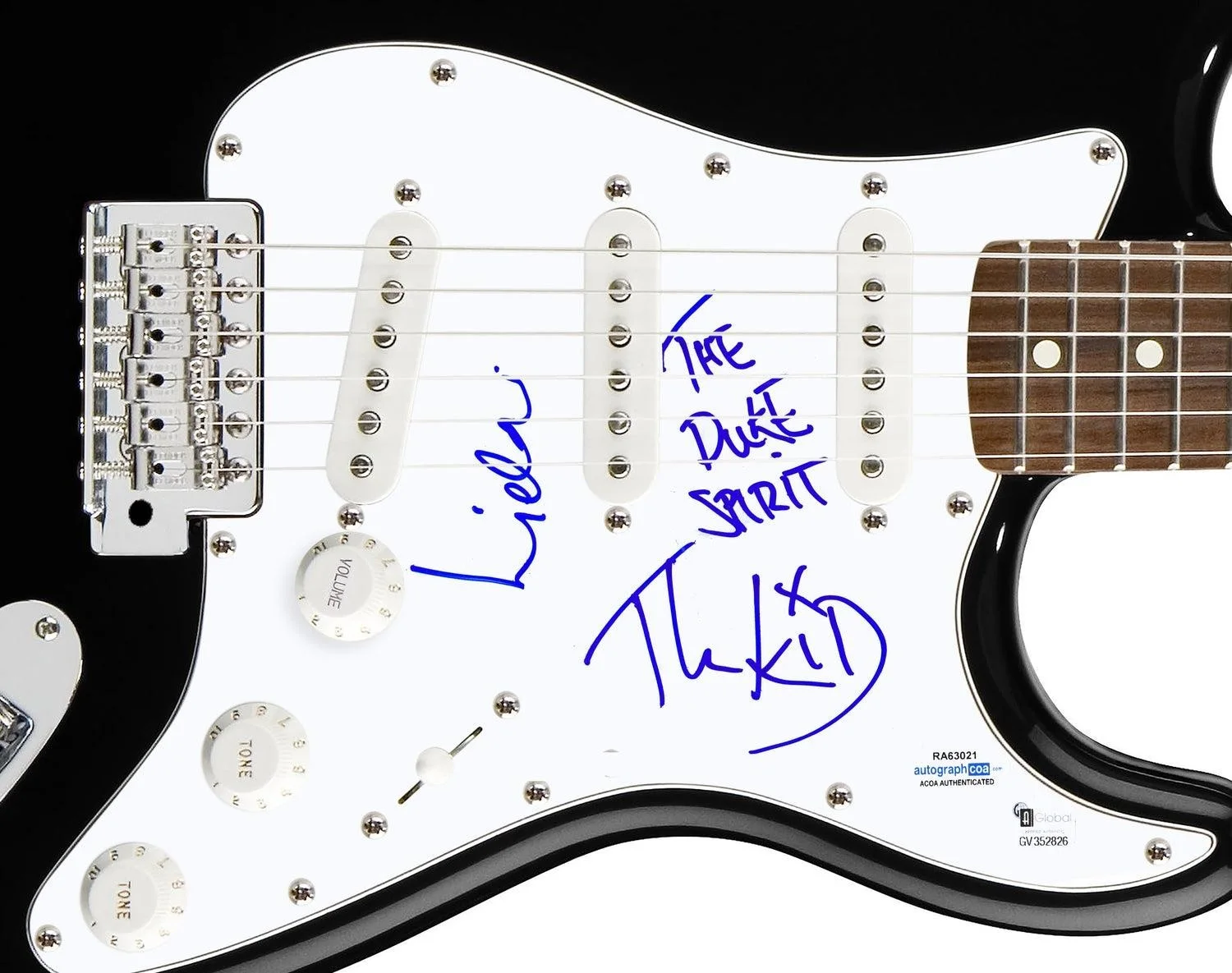 The Duke Spirit Signed X2 Autographed Guitar Liela Moss ACOA, image 3
