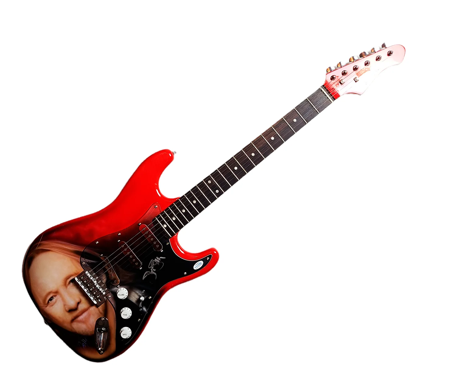 Stephen Stills Autographed Hand Airbrushed Painting Guitar UACC AFTAL ACOA, image 3