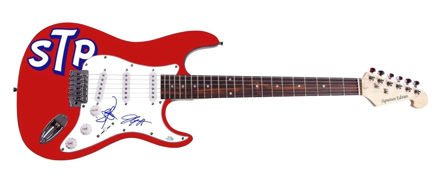 Stone Temple Pilots Signed Autographed Custom Graphics Guitar ACOA, image 3