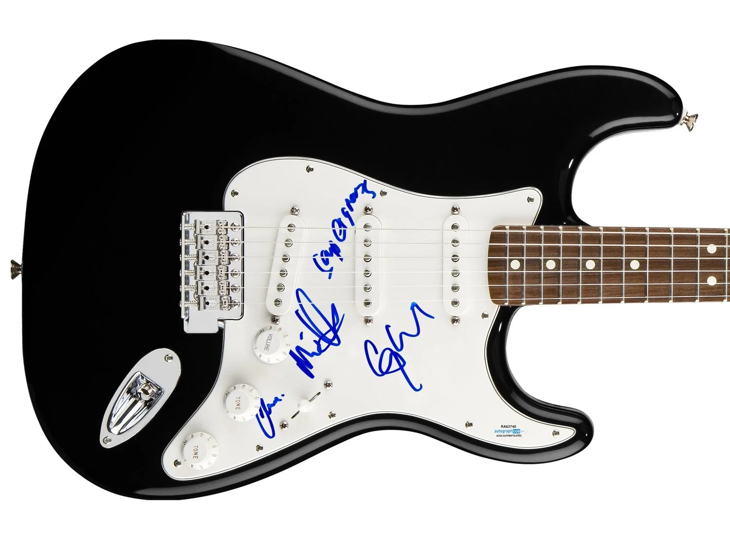 Supergrass Signed Autographed Guitar ACOA, image 2