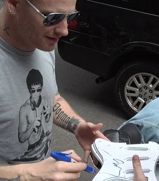 Slipknot Corey Taylor Stone Sour Signed Custom Graphics Guitar Exact Proof, image 5