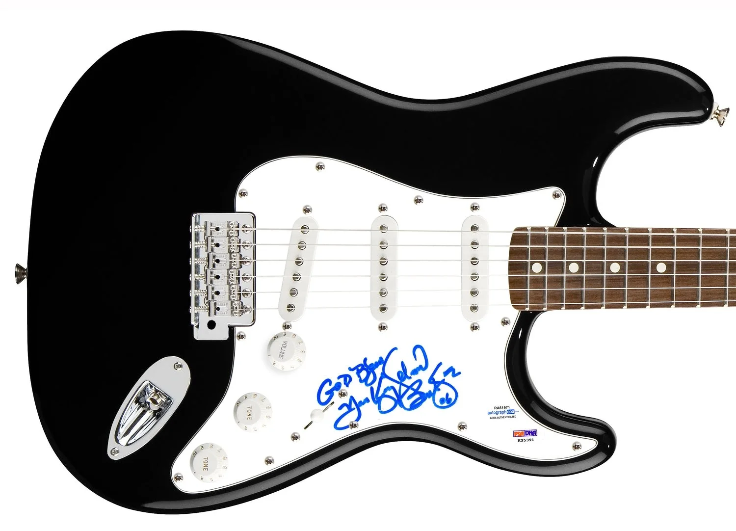 Solomon Burke Signed Autographed Guitar ACOA PSA, image 2