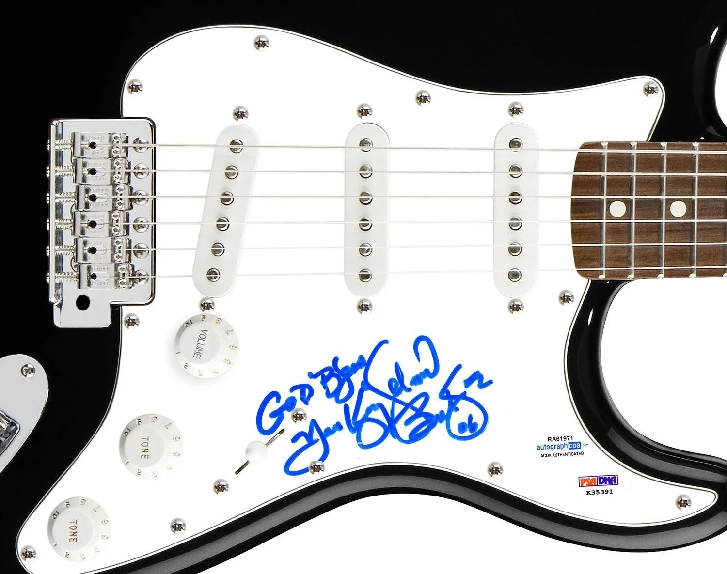 Solomon Burke Signed Autographed Guitar ACOA PSA, image 3
