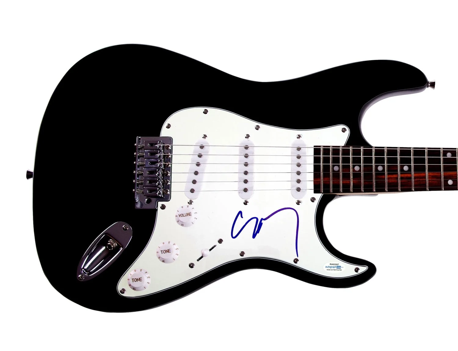 Slipknot Corey Taylor Signed Autographed Guitar Exact Video Proof ACOA, image 2