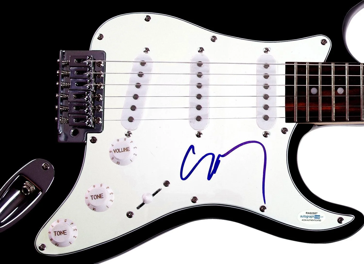 Slipknot Corey Taylor Signed Autographed Guitar Exact Video Proof ACOA, image 3