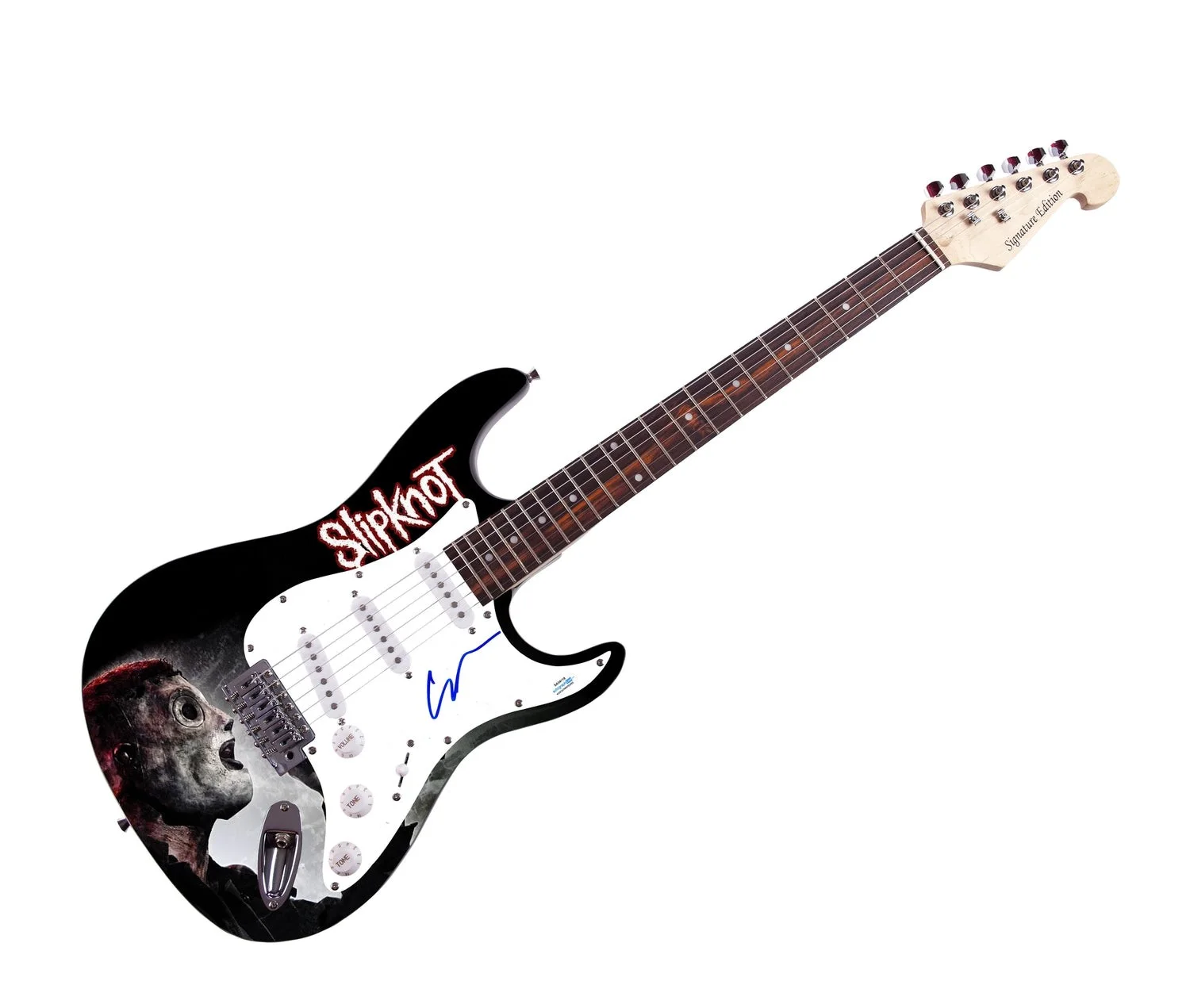 Slipknot Corey Taylor Signed Graphics Photo Guitar Exact Video Proof ACOA, изображение 2