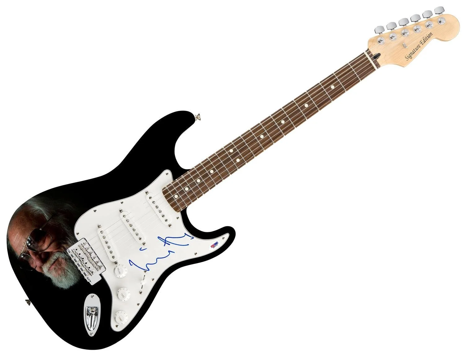 Ronnie Hawkins Signed Autographed Photo Graphics Guitar PSA, image 3