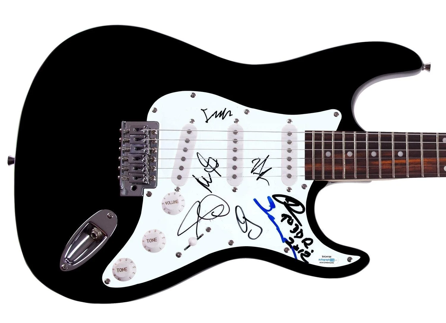 Robert Johnson Tribute Concert Signed Guitar Rundgren Gray Taylor Reid ACOA, image 3