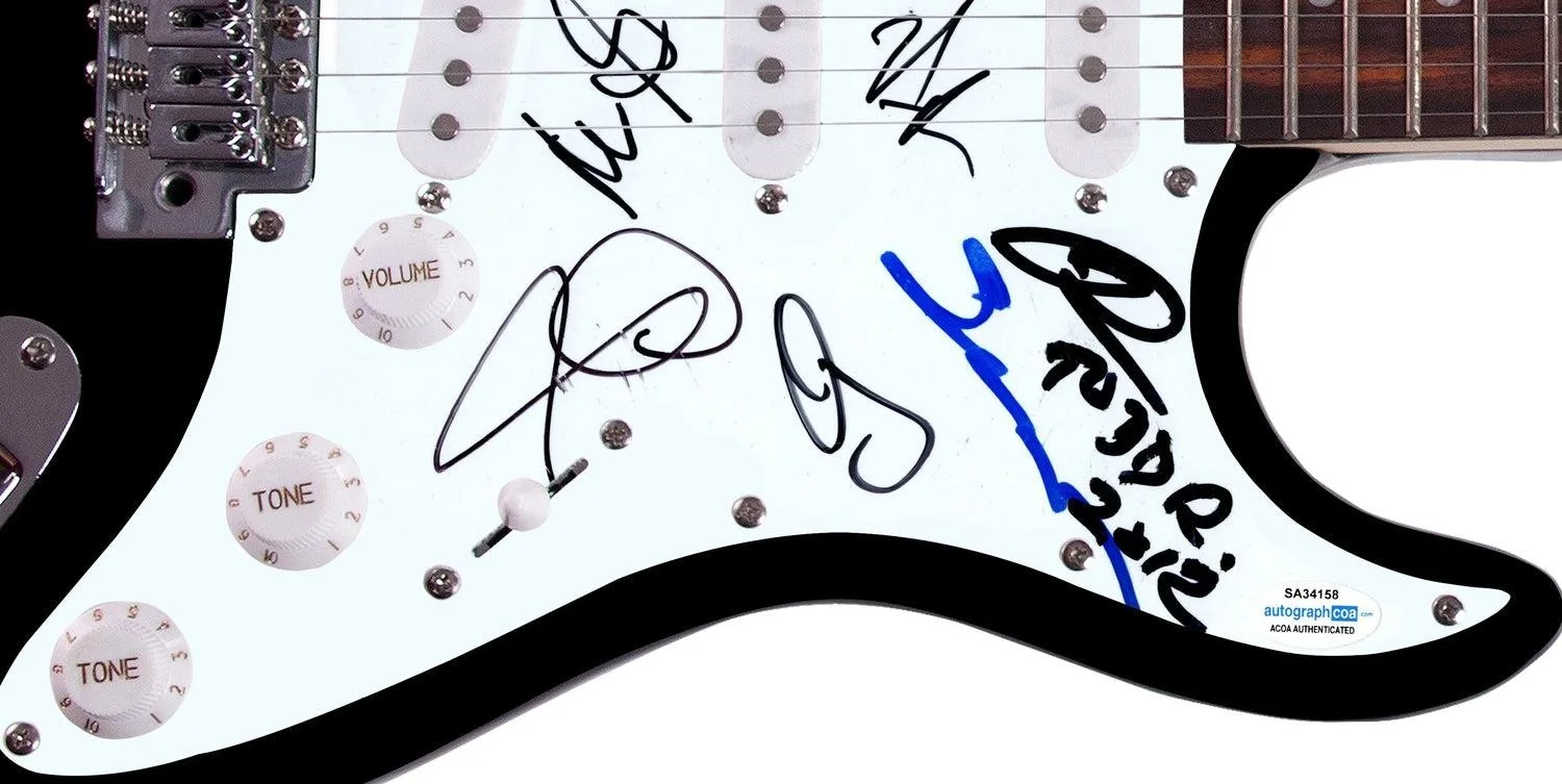 Robert Johnson Tribute Concert Signed Guitar Rundgren Gray Taylor Reid ACOA, image 4