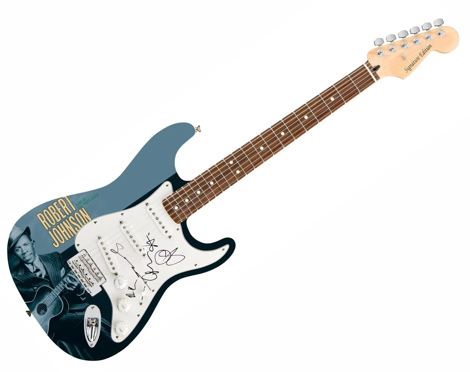 Robert Johnson Tribute Concert Living Colour + Signed Graphics Guitar, image 3