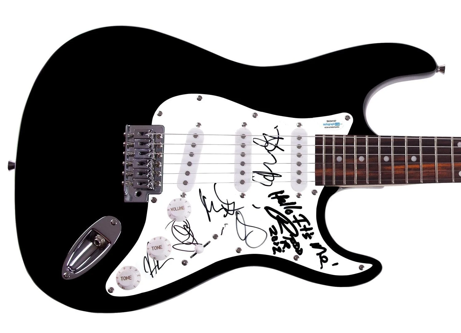 Robert Johnson Tribute Concert Signed Guitar Rundgren Gray Wimbish ACOA, изображение 3