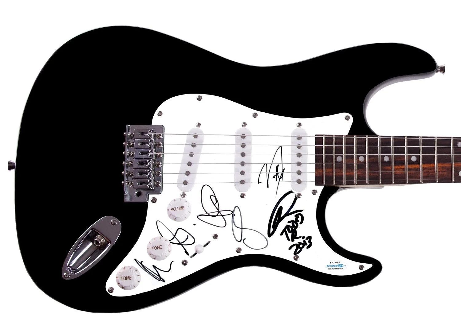 Robert Johnson Tribute Concert Signed Guitar Rundgren Gray Wimbish Reid, изображение 3