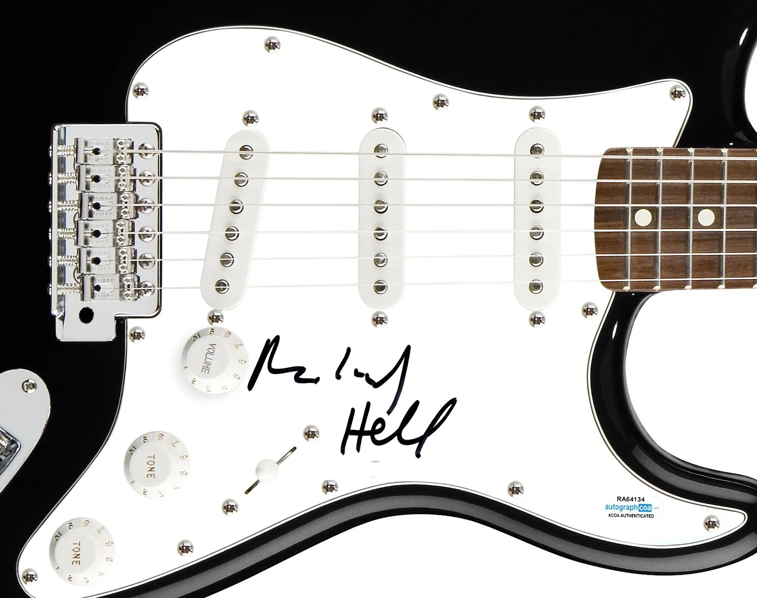 Richard Hell Signed Autographed Guitar ACOA, image 2