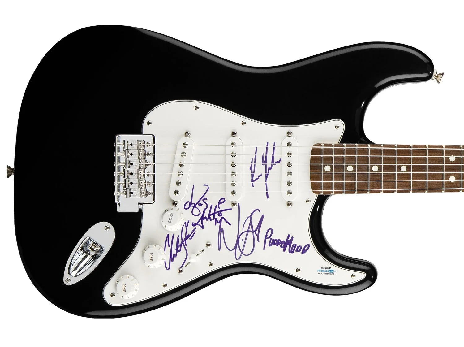 Puddle Of Mudd Signed Autographed Guitar ACOA, image 2
