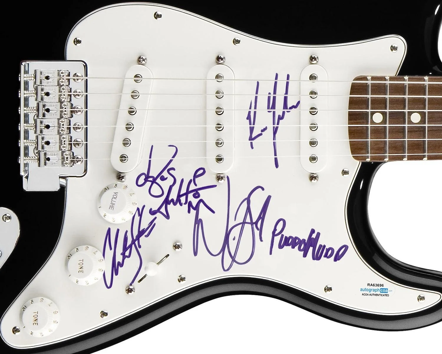 Puddle Of Mudd Signed Autographed Guitar ACOA, image 3