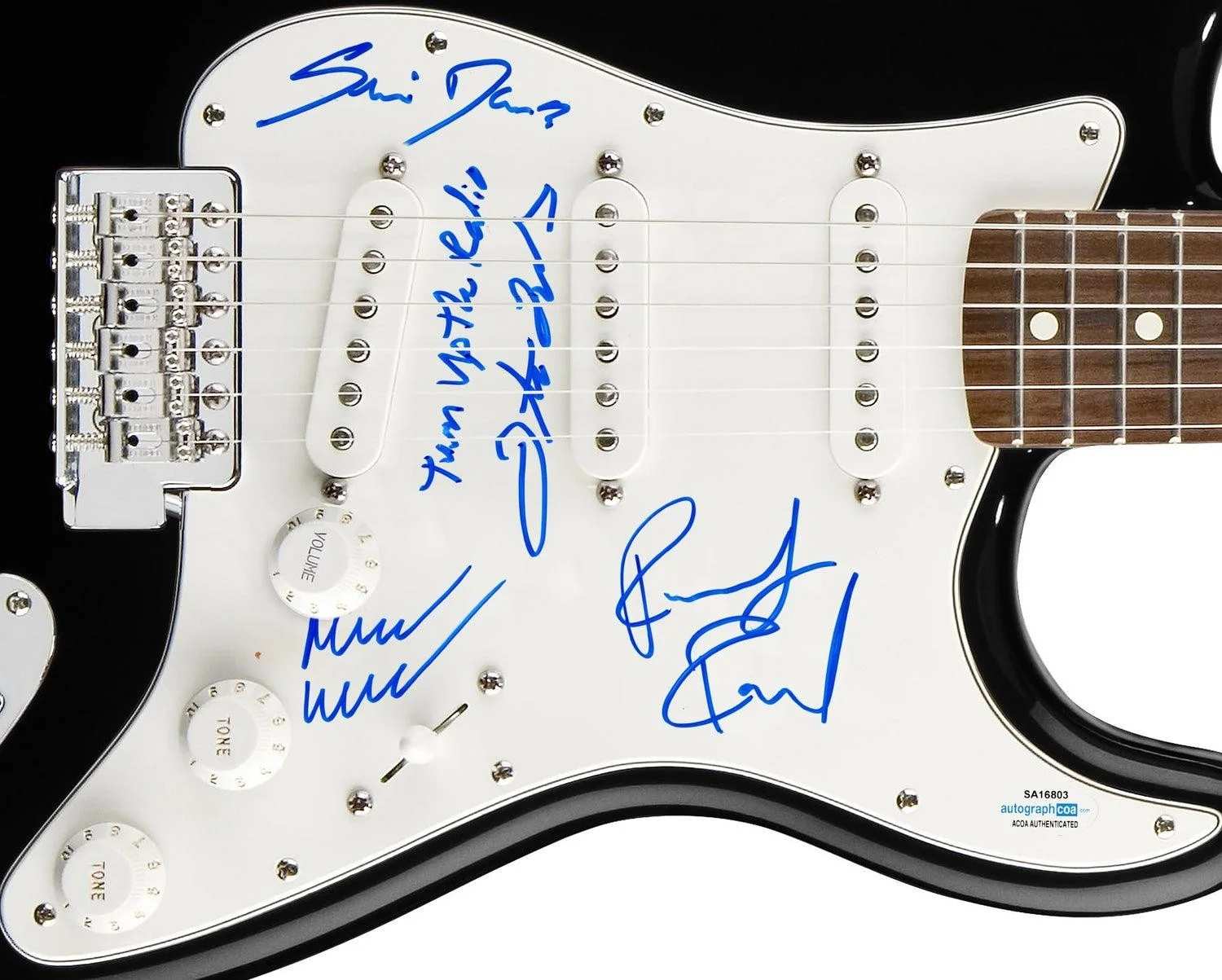 Pure Prairie League Signed Autographed Guitar ACOA, image 3