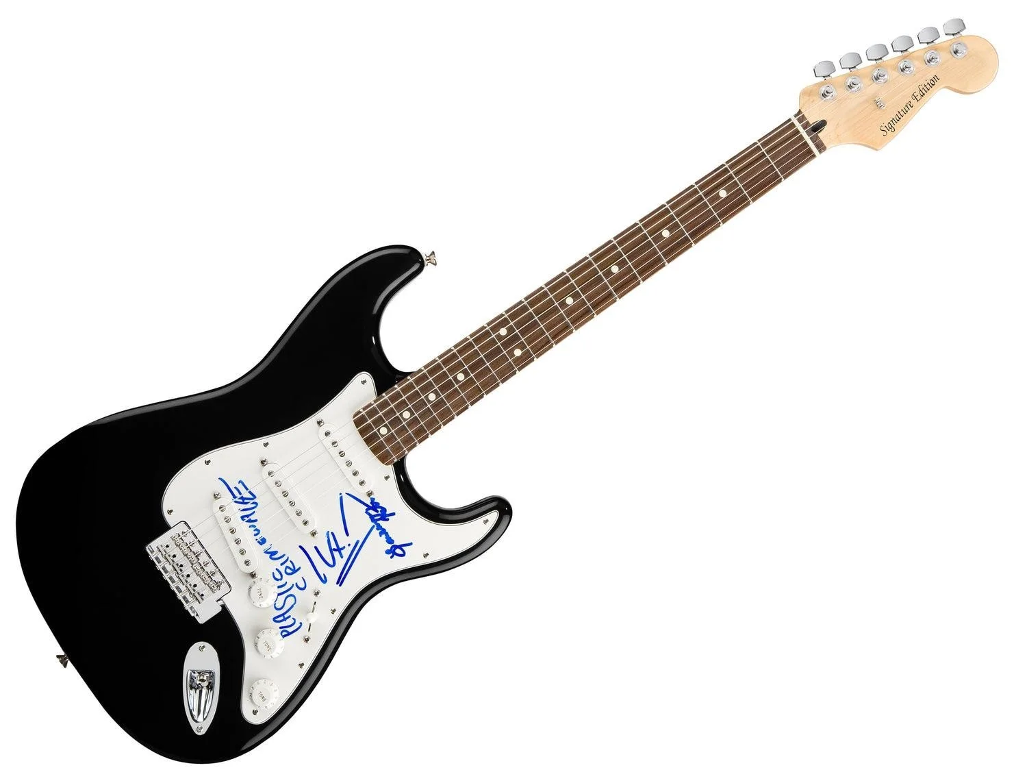 Plastic Crimewave Signed Autographed Guitar, image 3