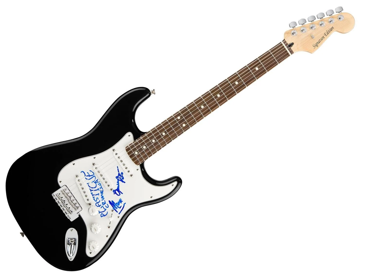 Plastic Crimewave Signed Autographed Guitar, image 3