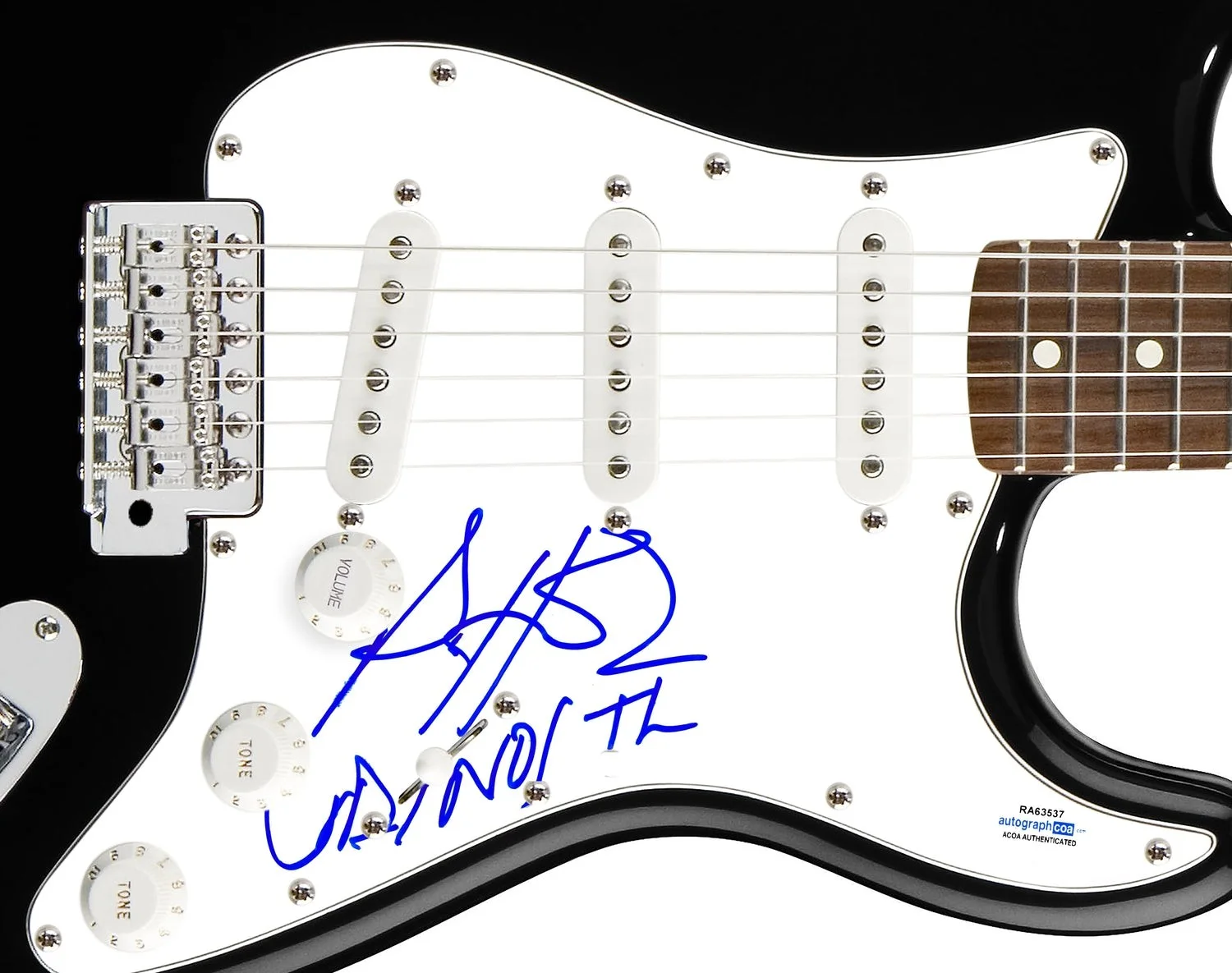 Peter Hook Signed Autographed Guitar Joy Division New Order ACOA, image 2