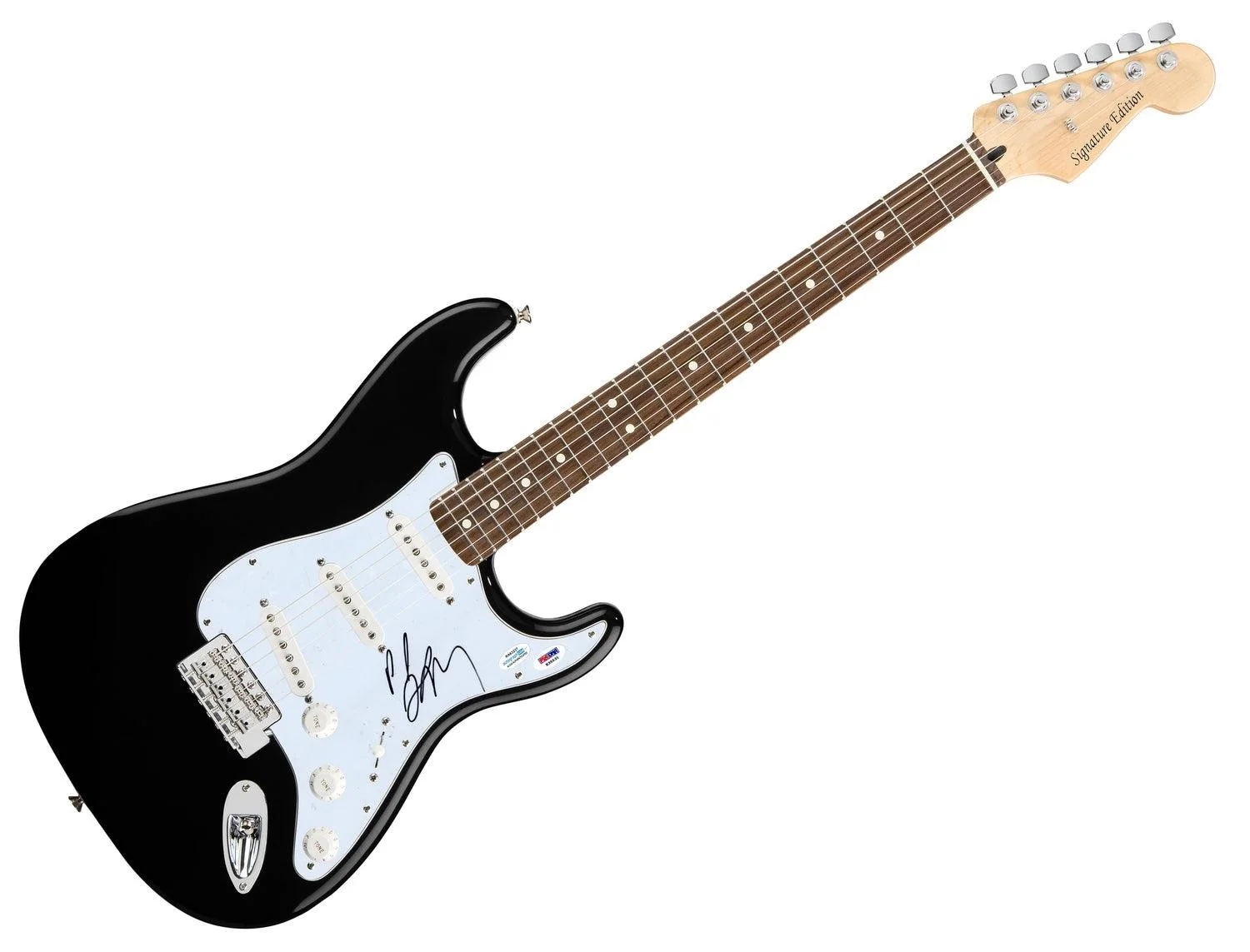 Paul Shaffer Autographed Guitar CBS Orchestra Late Show David Letterman ACOA PS, изображение 3