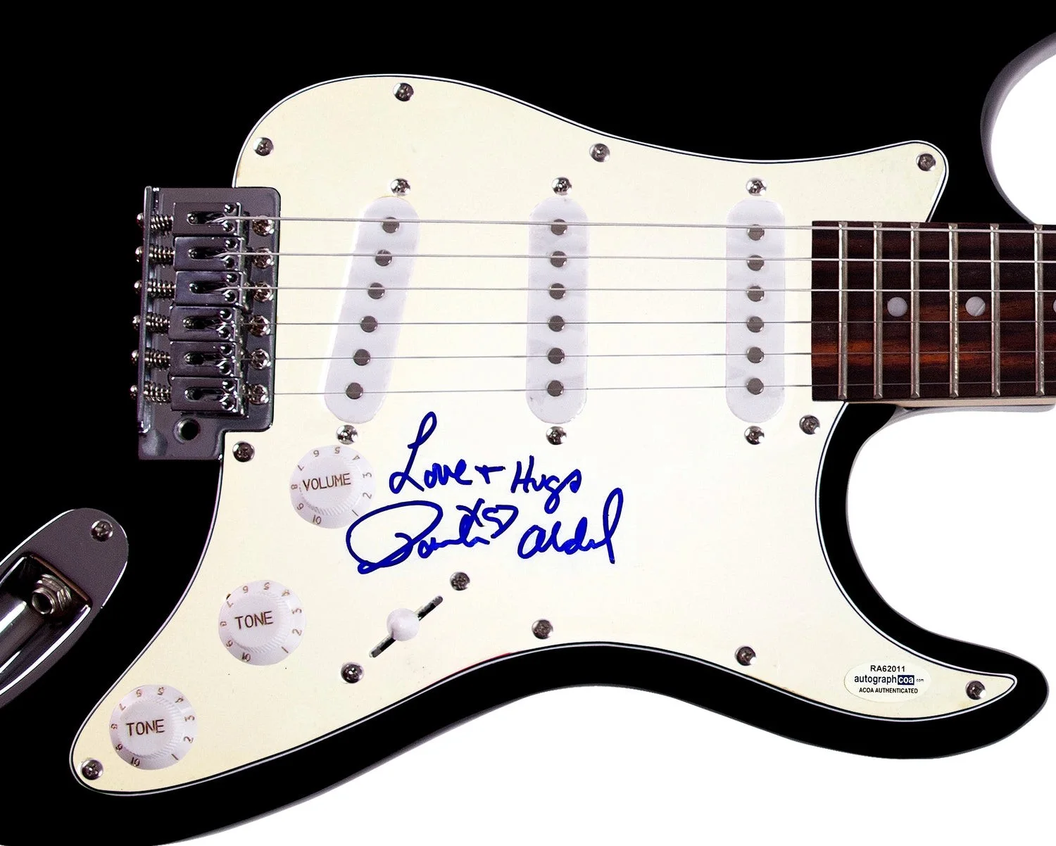 Paula Abdul Signed Autographed Guitar ACOA, image 2