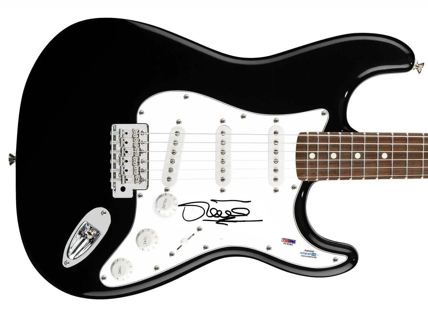 Olivia Newton-John Signed Autographed Guitar ACOA, image 2