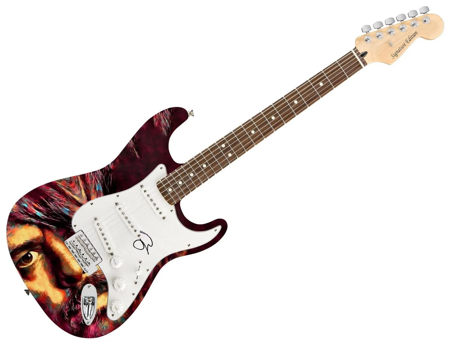 Nirvana Foo Fighters Dave Grohl Autographed Photo Graphics Guitar, image 3