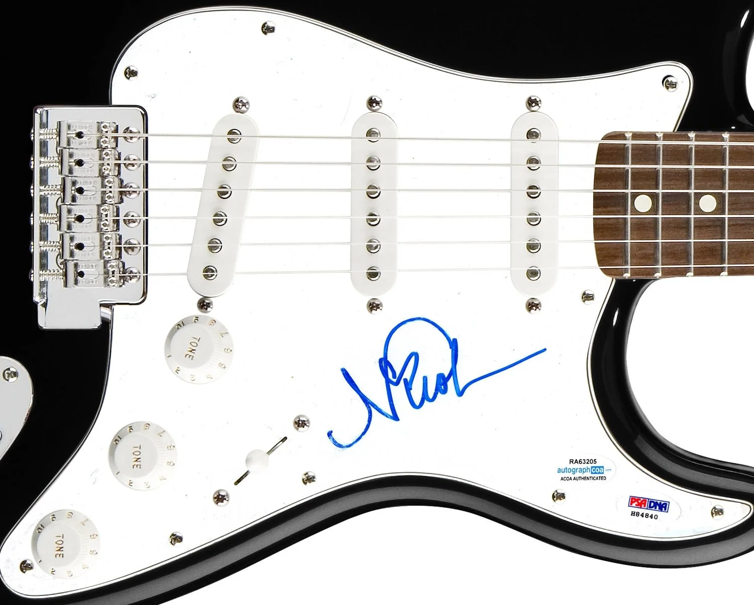 Nicole Scherzinger Signed Autographed Guitar The Pussycat Dolls ACOA PSA, image 2
