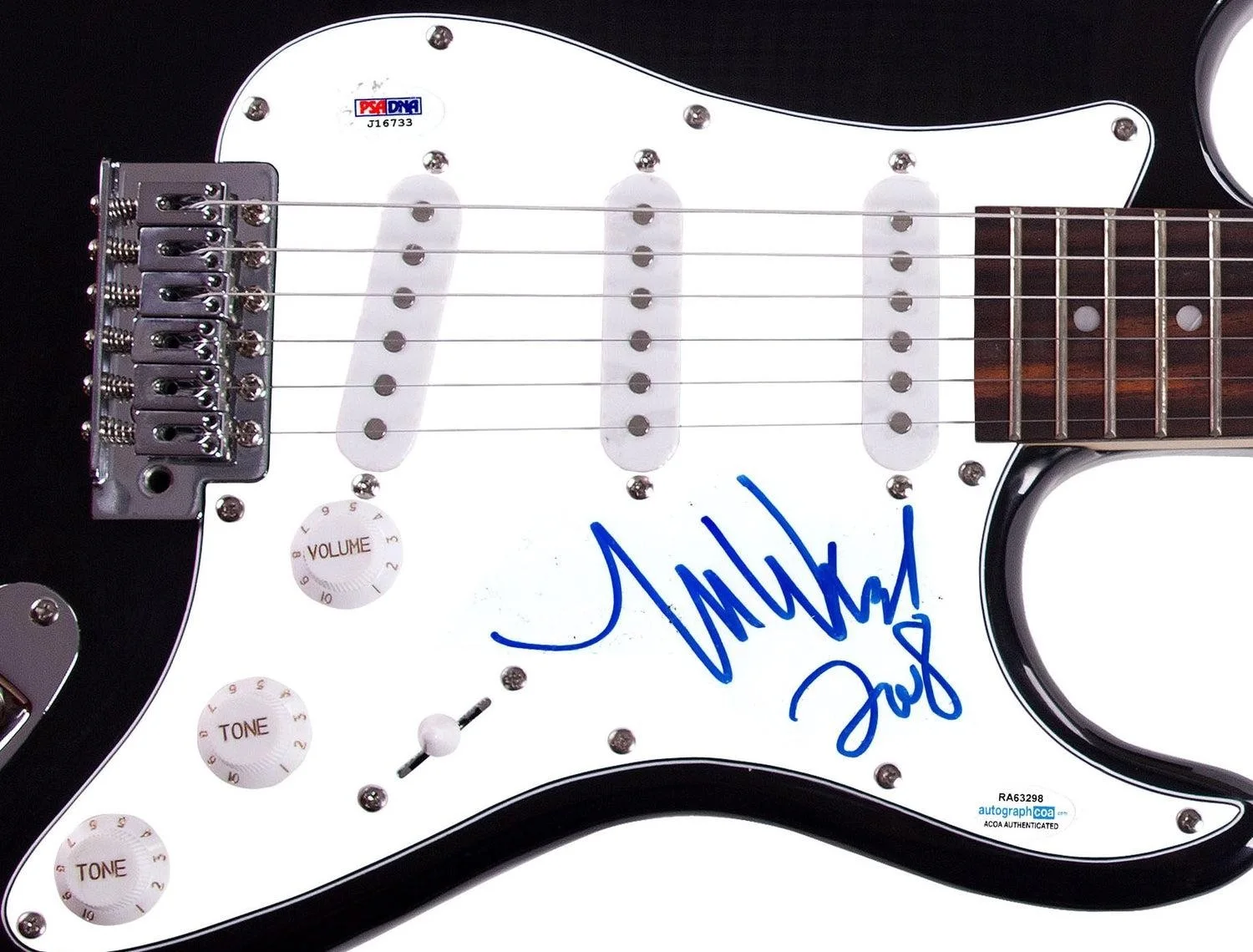 M. Ward Signed Autographed Guitar ACOA, image 3