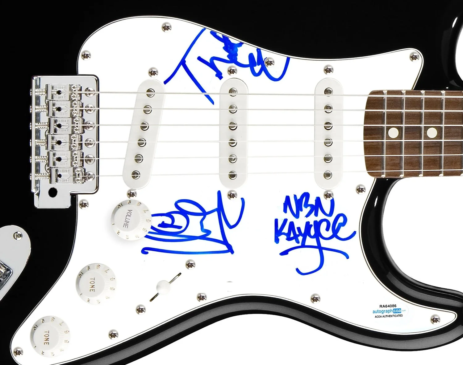 Naughty By Nature Signed Autographed Guitar ACOA, image 2