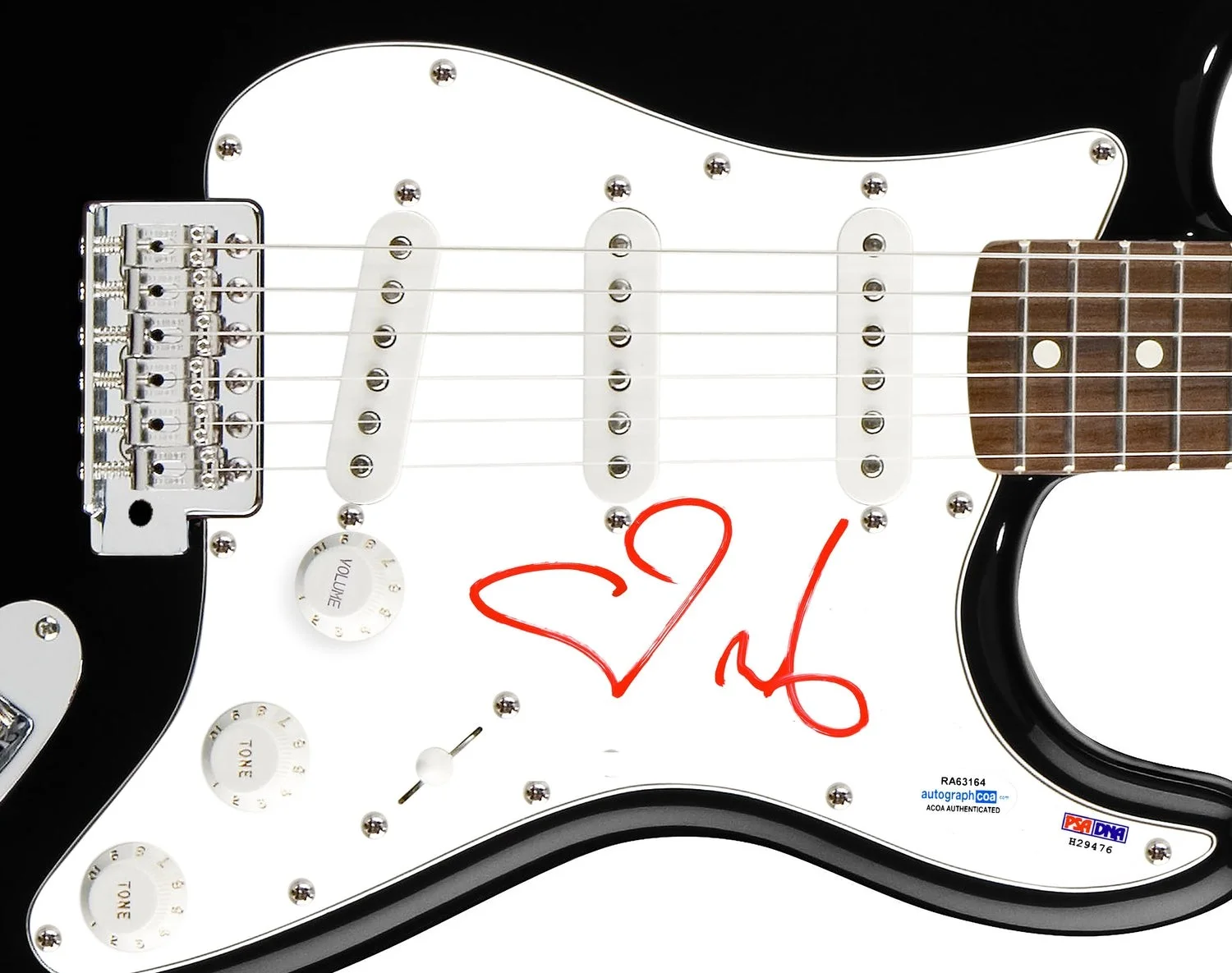 Moby Signed Autographed Guitar ACOA, image 2