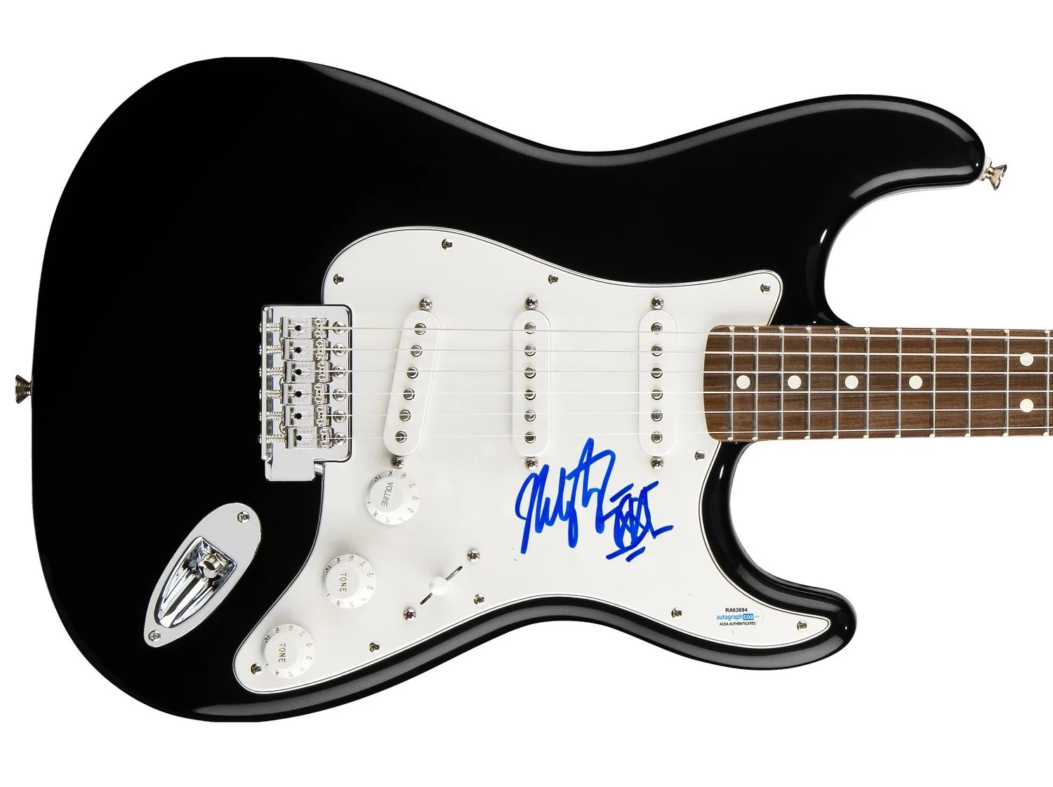 Mike Portnoy Dream Theater Signed Autographed Guitar ACOA, изображение 2