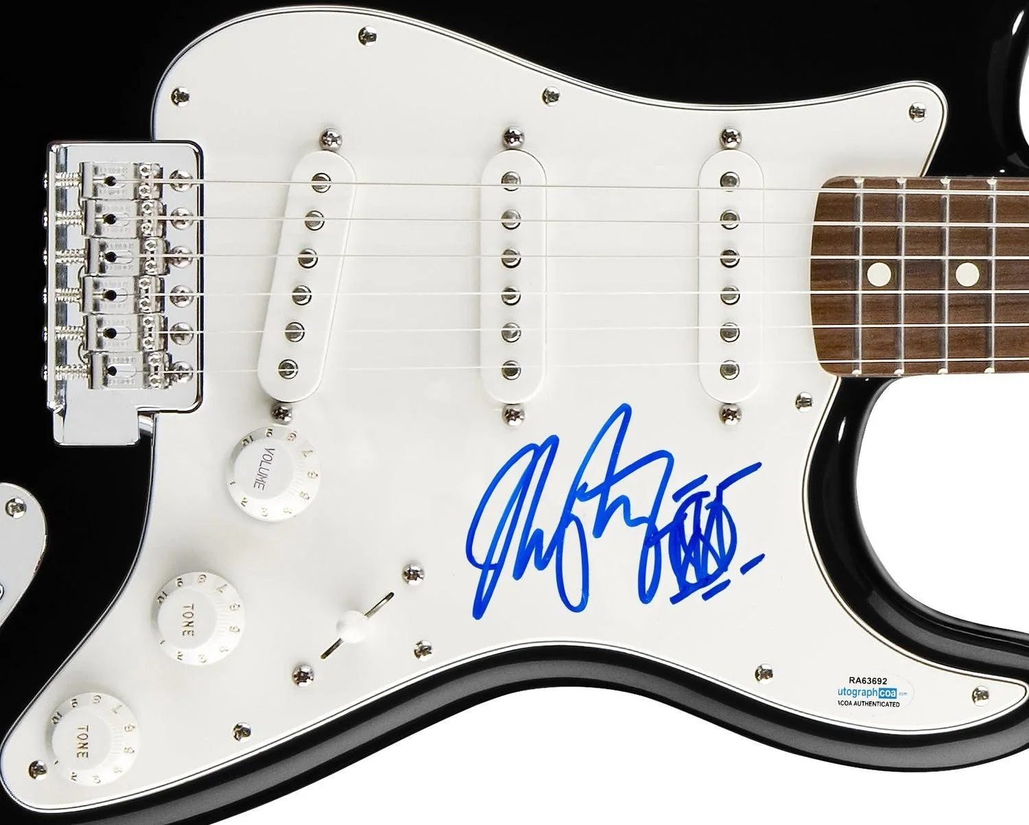 Mike Portnoy Dream Theater Signed Autographed Guitar ACOA, image 3