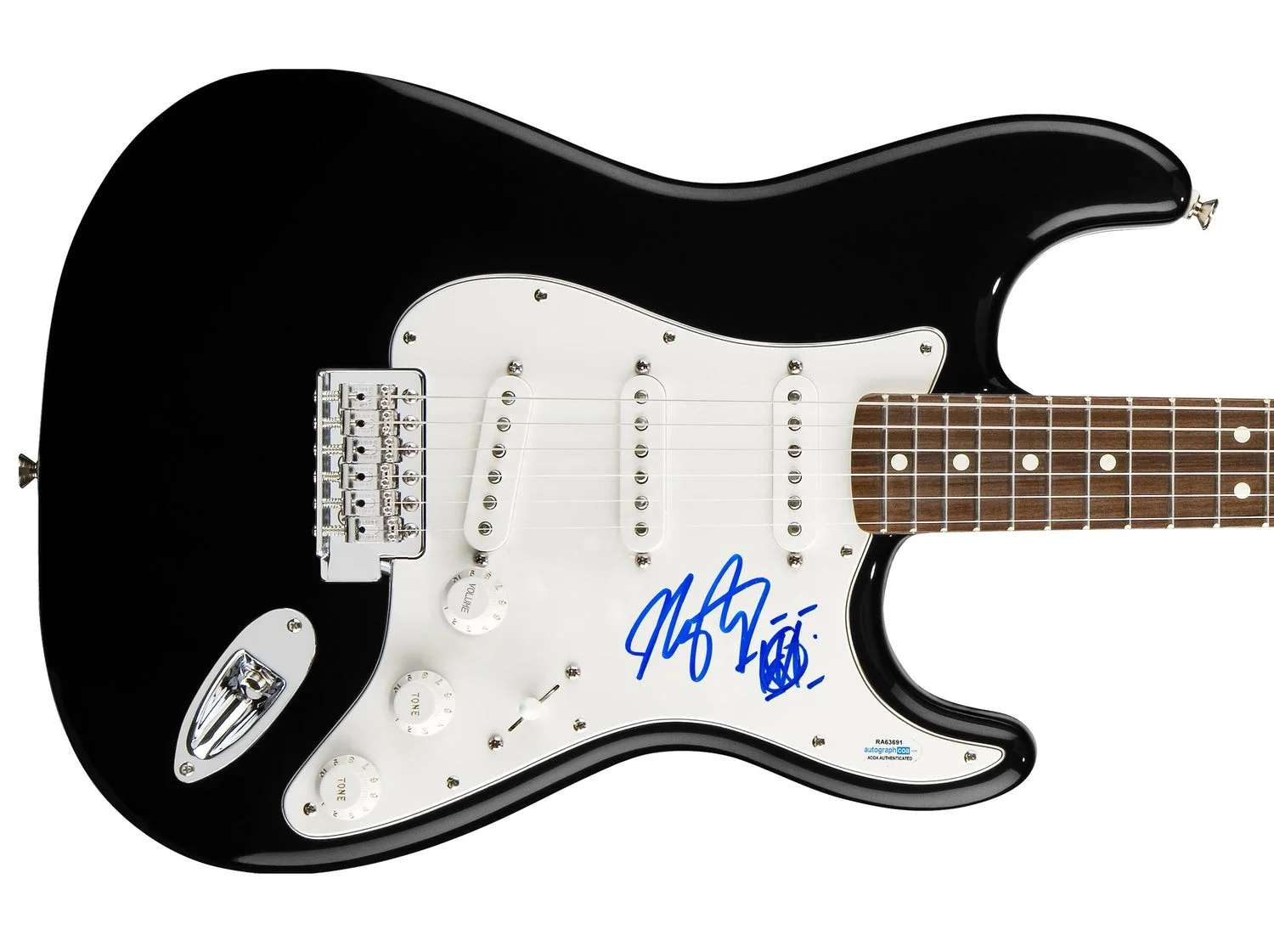 Mike Portnoy Dream Theater Signed Autographed Guitar ACOA, изображение 2