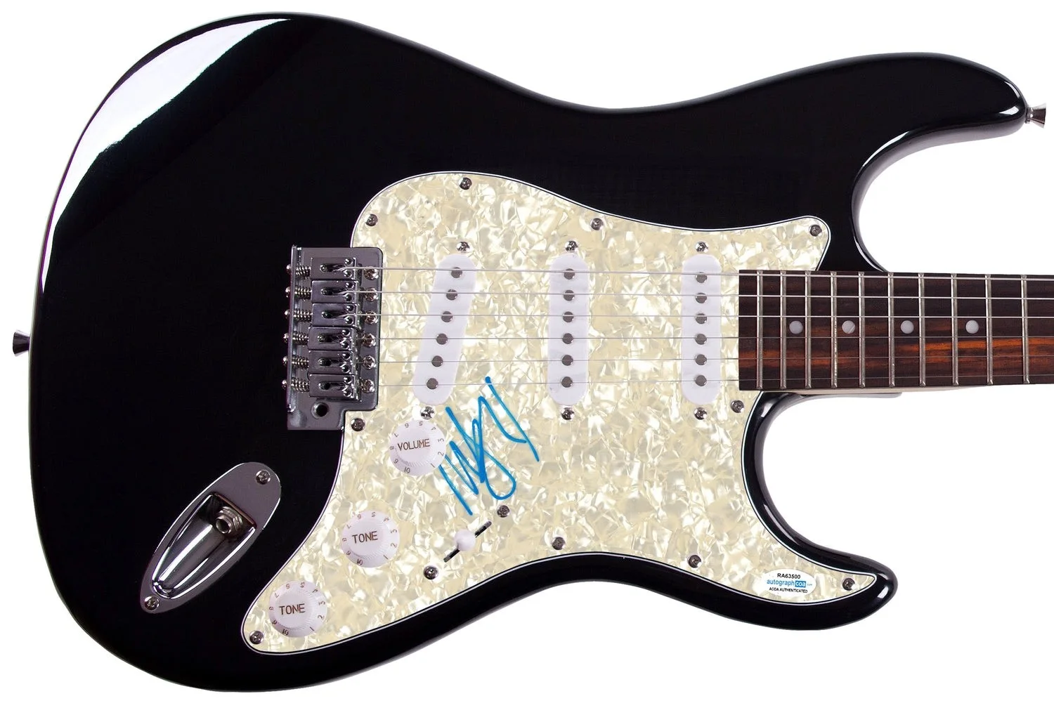 Megadeth Marty Friedman Signed Autographed Guitar ACOA, image 2