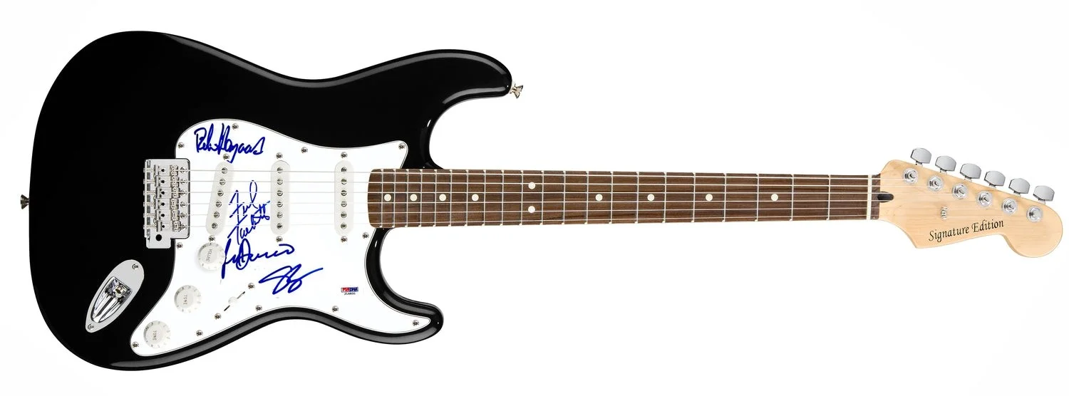Little Feat Autographed Signed Guitar PSA, image 2