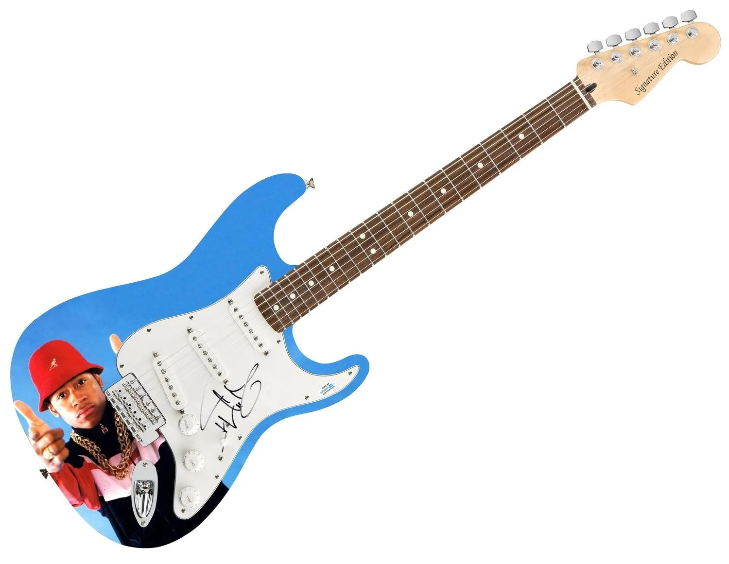 LL Cool J Signed Autographed Photo Graphics Guitar ACOA, image 3