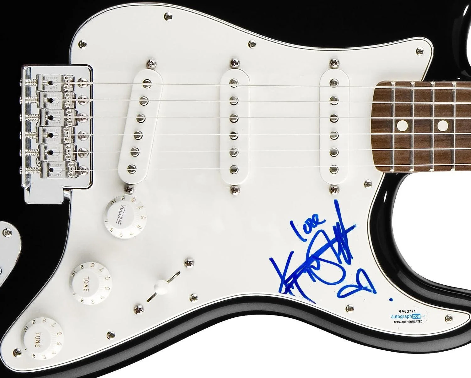 KT Tunstall Signed Autographed Guitar ACOA, image 3
