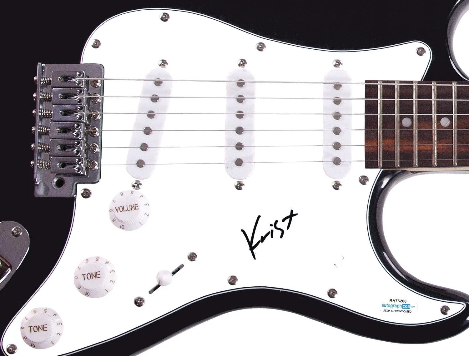 Krist Novoselic Signed Autographed Guitar ACOA, image 4