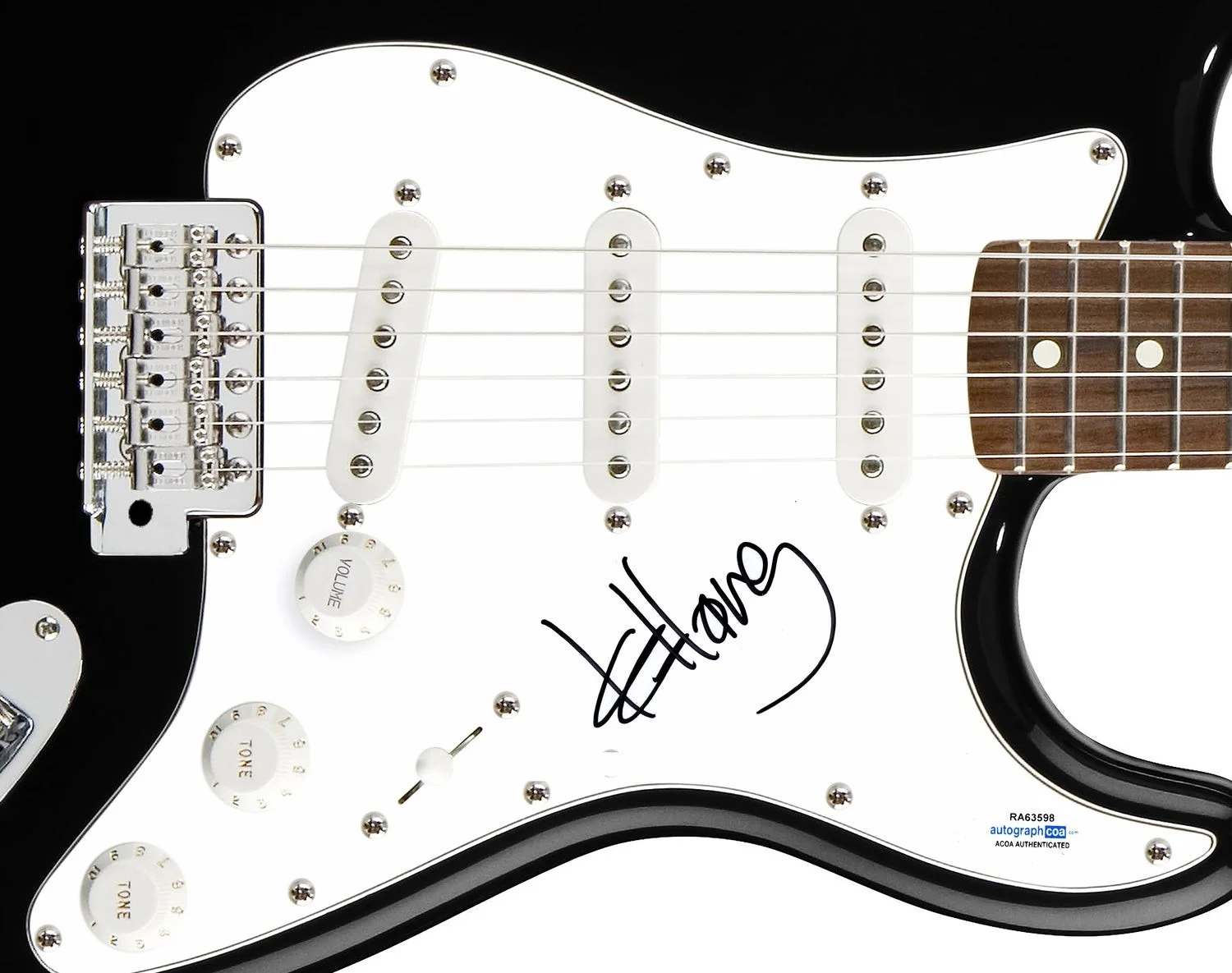 k.d. lang Signed Autographed Guitar ACOA, image 2