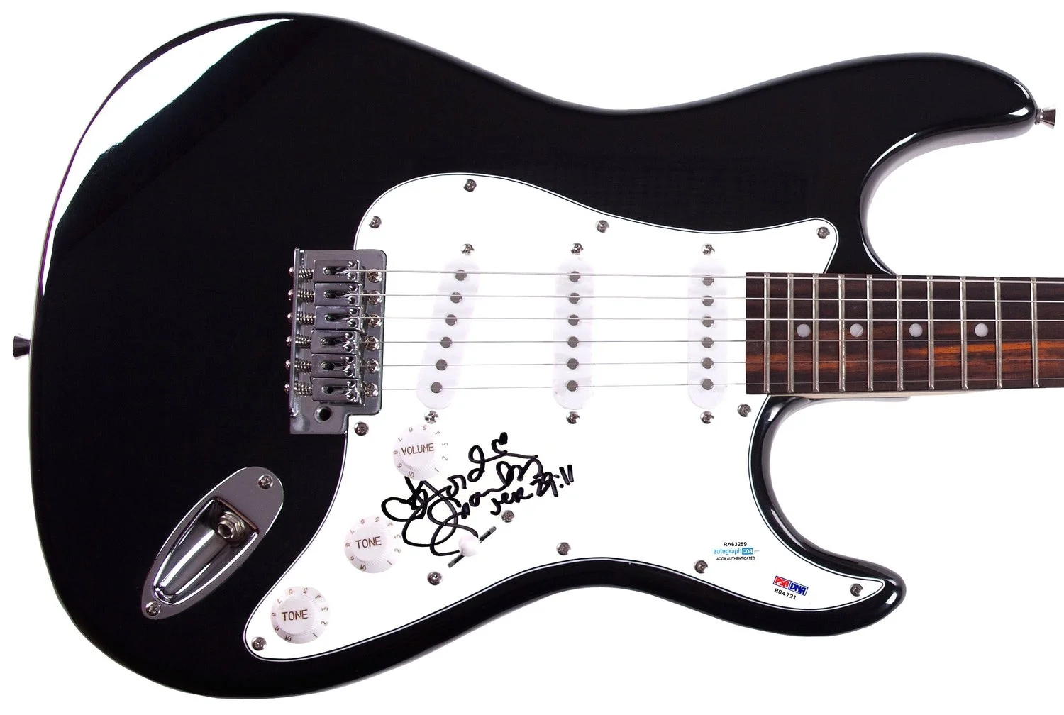 Jordin Sparks Signed Autographed Guitar ACOA PSA, image 2