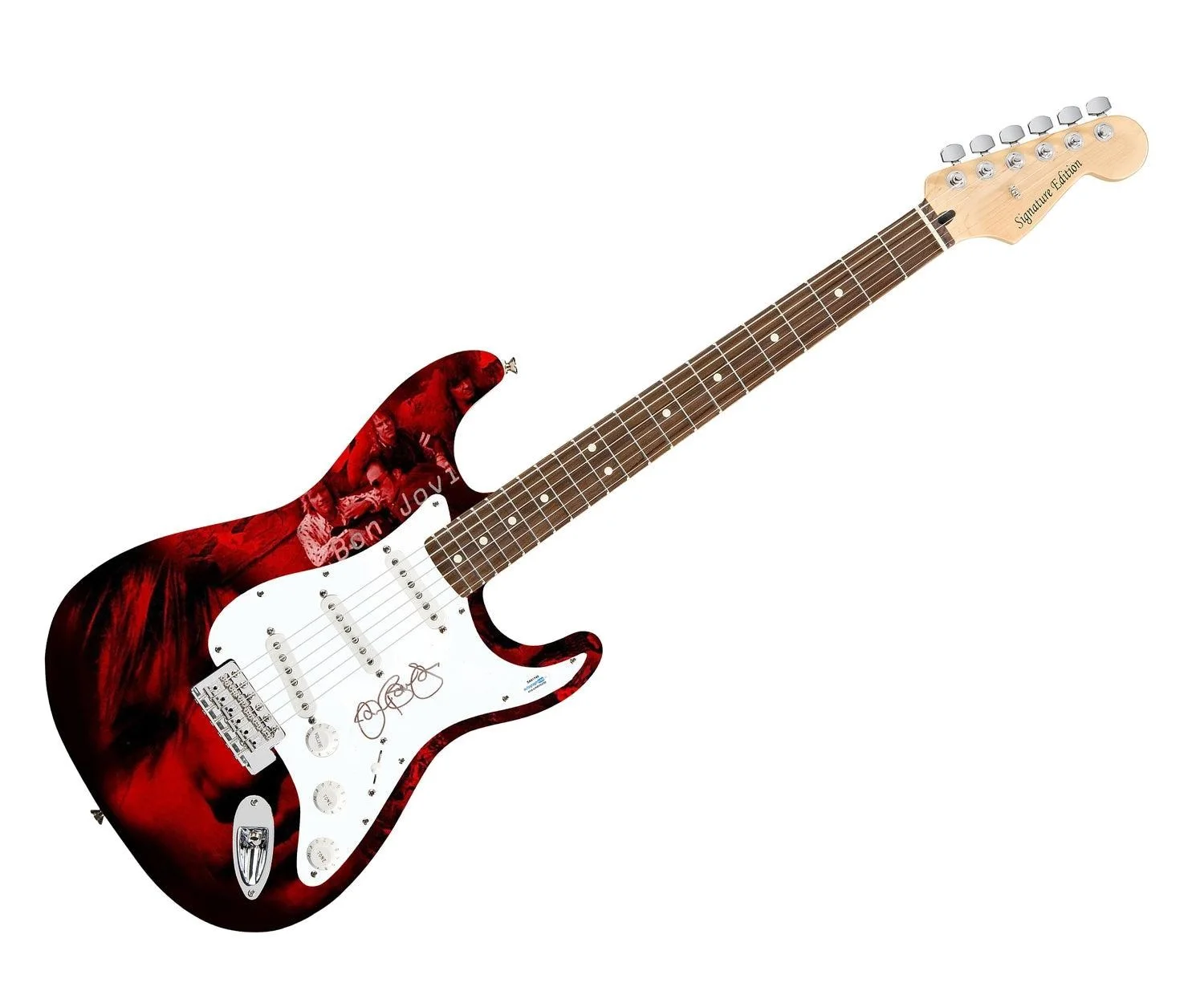 Jon Bon Jovi Signed Autographed Custom Photo Graphics Guitar ACOA ACOA, image 3