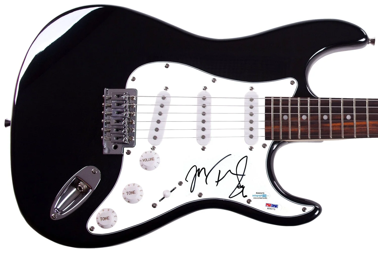 John Tesh Signed Autographed Guitar ACOA PSA, image 2