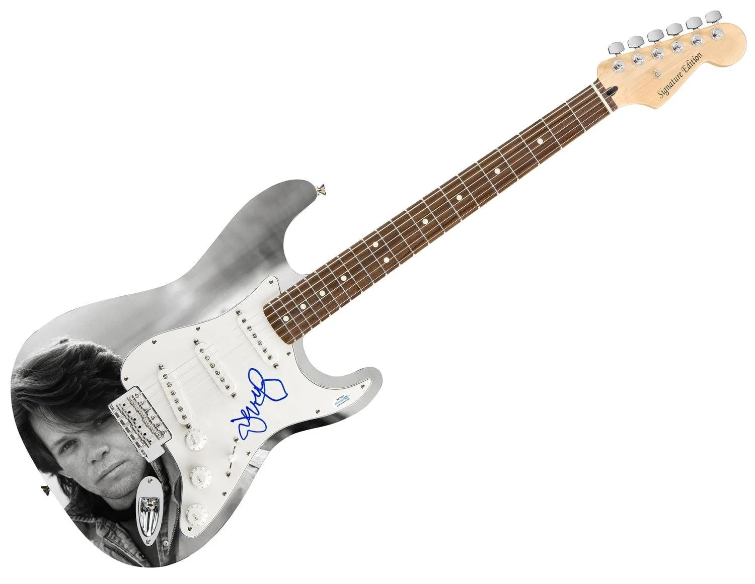 John Cougar Mellencamp Signed Autographed Photo Graphics Guitar ACOA, изображение 3