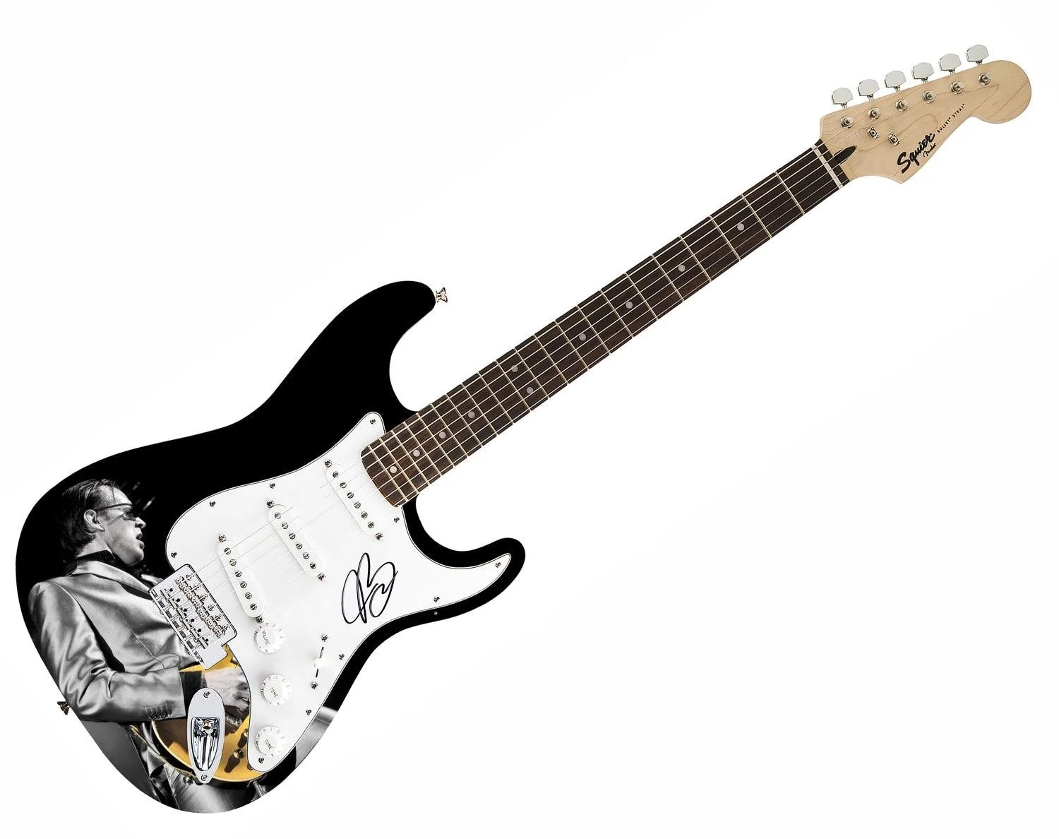 Joe Bonamassa Signed Fender Custom 1/1 Graphics Photo Guitar, изображение 3